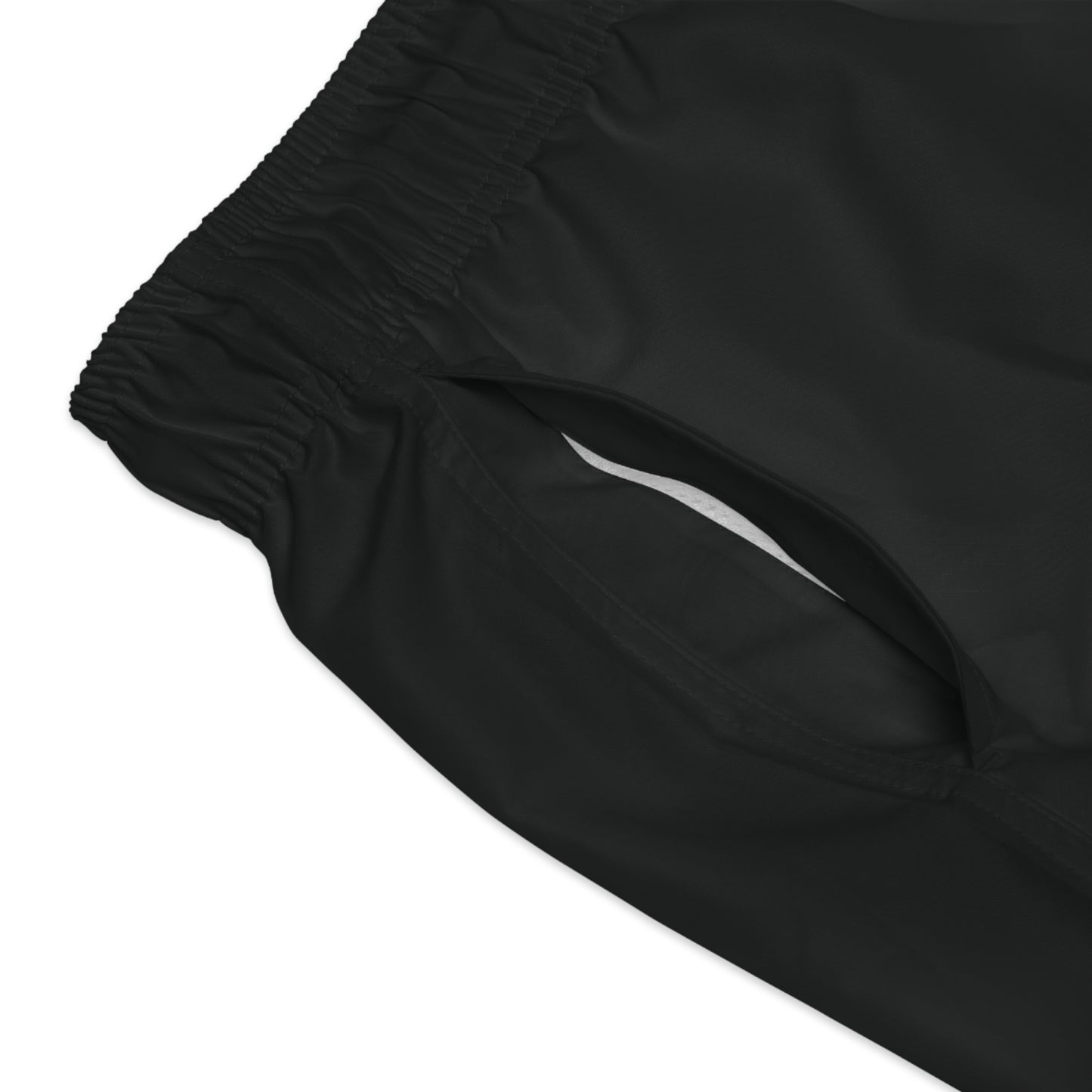 Royal Black Beach Shorts - "For Royalty" Design