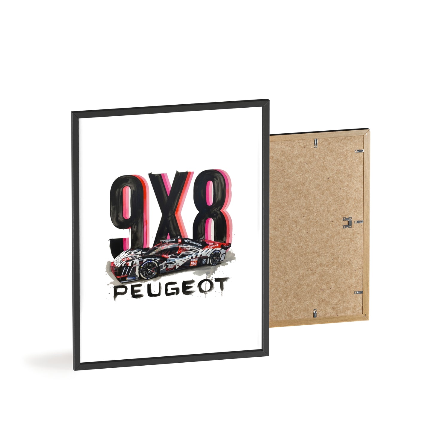 Peugeot 9X8 Design | Poster with Wooden Frame